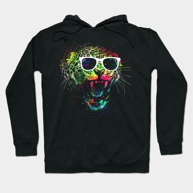 Technicolor Jaguar Hoodie by clingcling